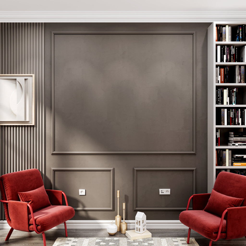 Accent Wall Kit: Effortless Elegance with Precut Factory Primed Wall Molding - Create 1 Upper and 2 Bottom Frames