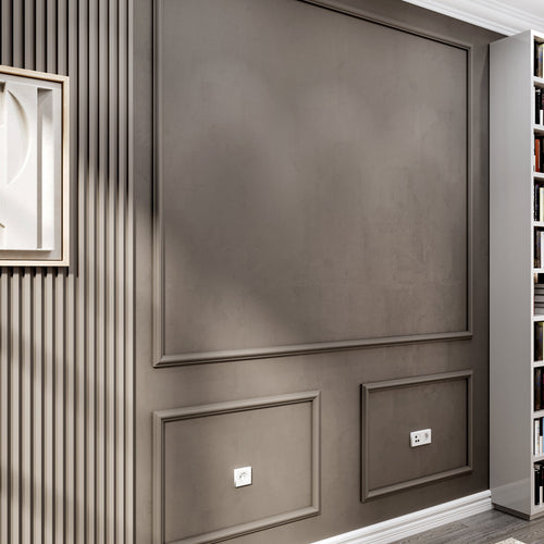 Accent Wall Kit: Effortless Elegance with Precut Factory Primed Wall Molding - Create 1 Upper and 2 Bottom Frames