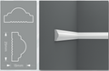 Accent Wall Kit: Effortless Elegance with Precut Factory Primed Wall Molding - Create 1 Upper and 2 Bottom Frames
