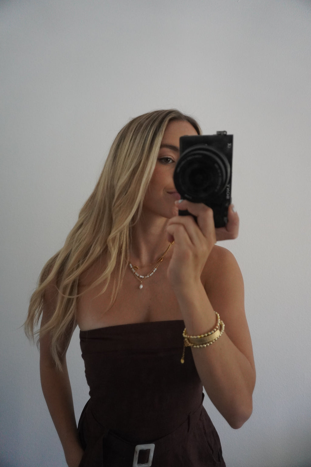 “Pure” pearl necklace