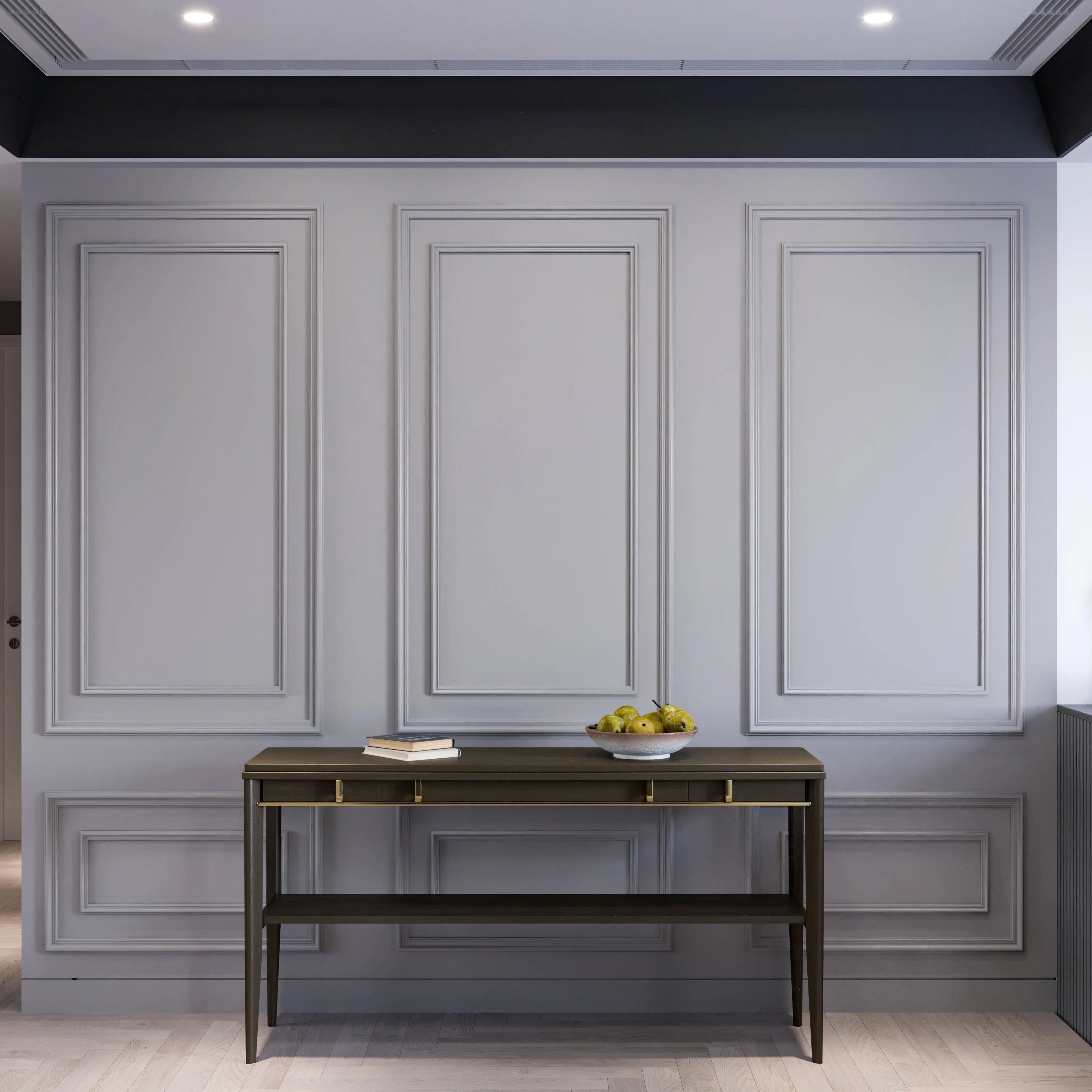 Accent Wall Molding Kit - Ready to Assemble, 3 Upper and 3 Bottom Nested Frames | Pre-Cut & Primed
