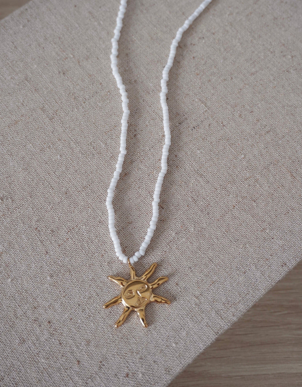“Sunseeker” beaded necklace