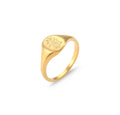 “Wildflower” engraved ring