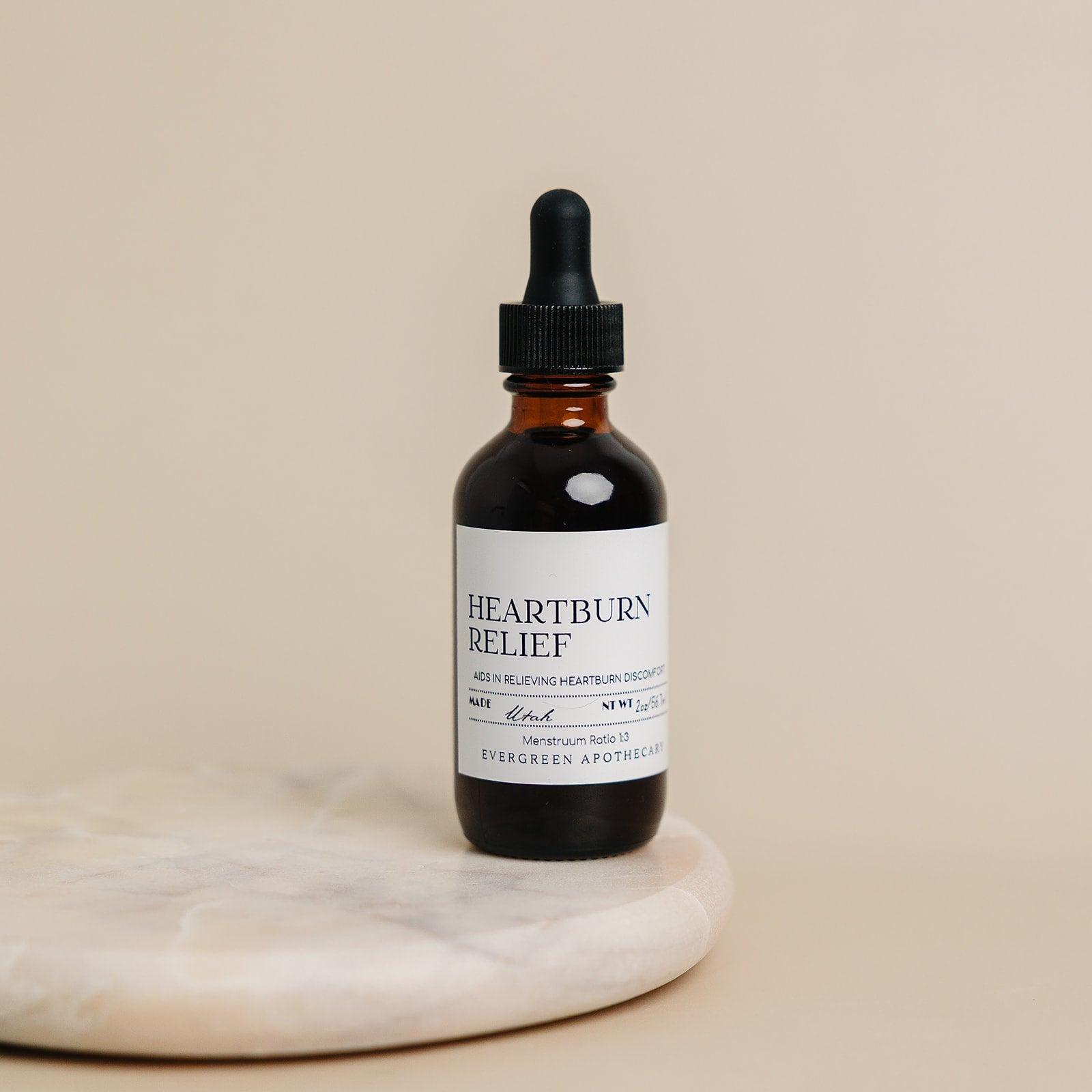 Heartburn Relief, Herbal Tincture, Alcohol Free