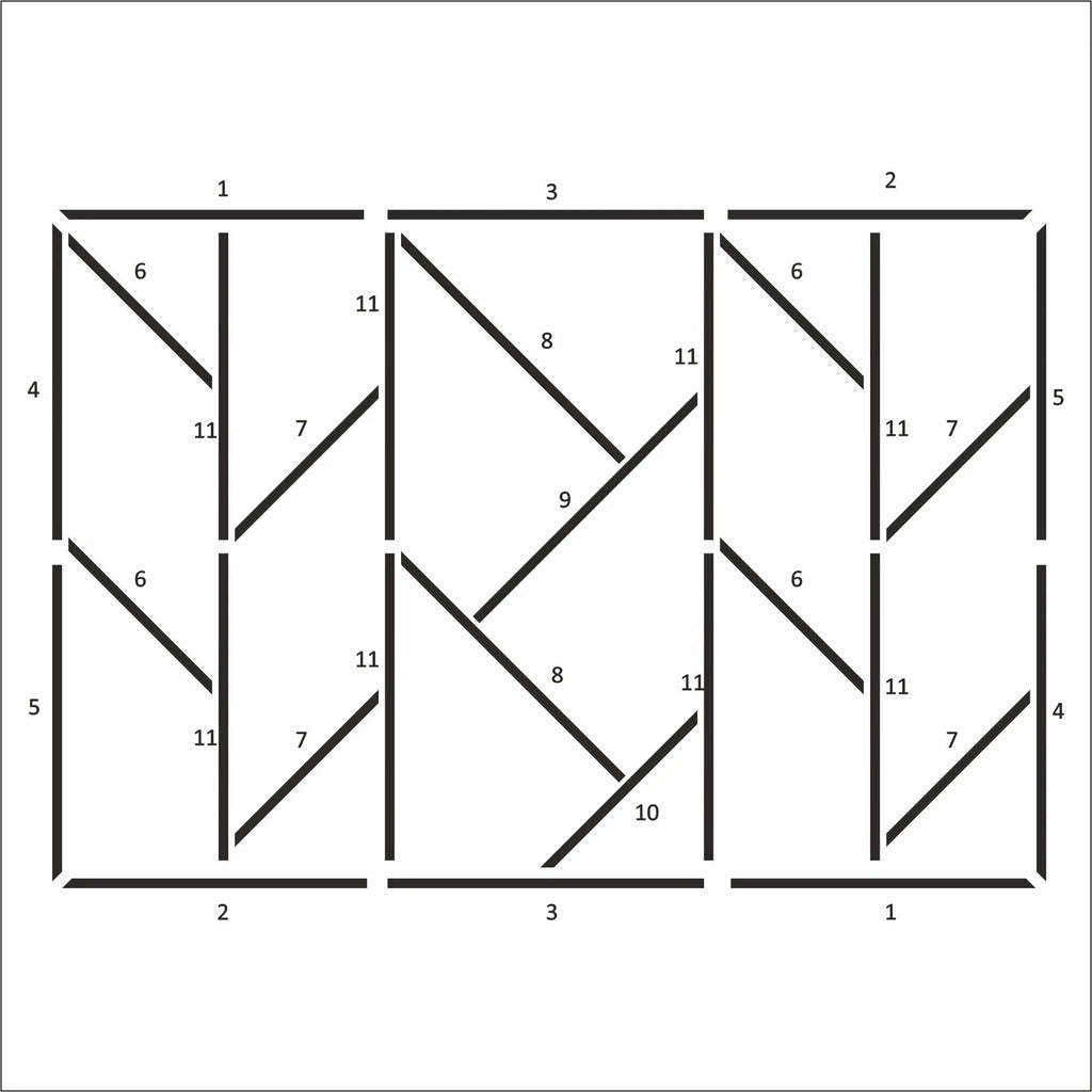 Asymmetric Wall Molding Kit - Easy Installation for Living Areas | Pre-Cut & Primed