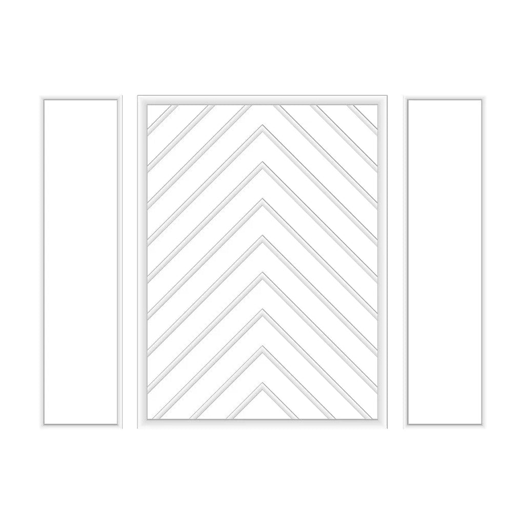 Bedroom Wall Trim Molding Kit - Ready to Assemble Wall Paneling | 2 Side Frames & 1 Middle Frame