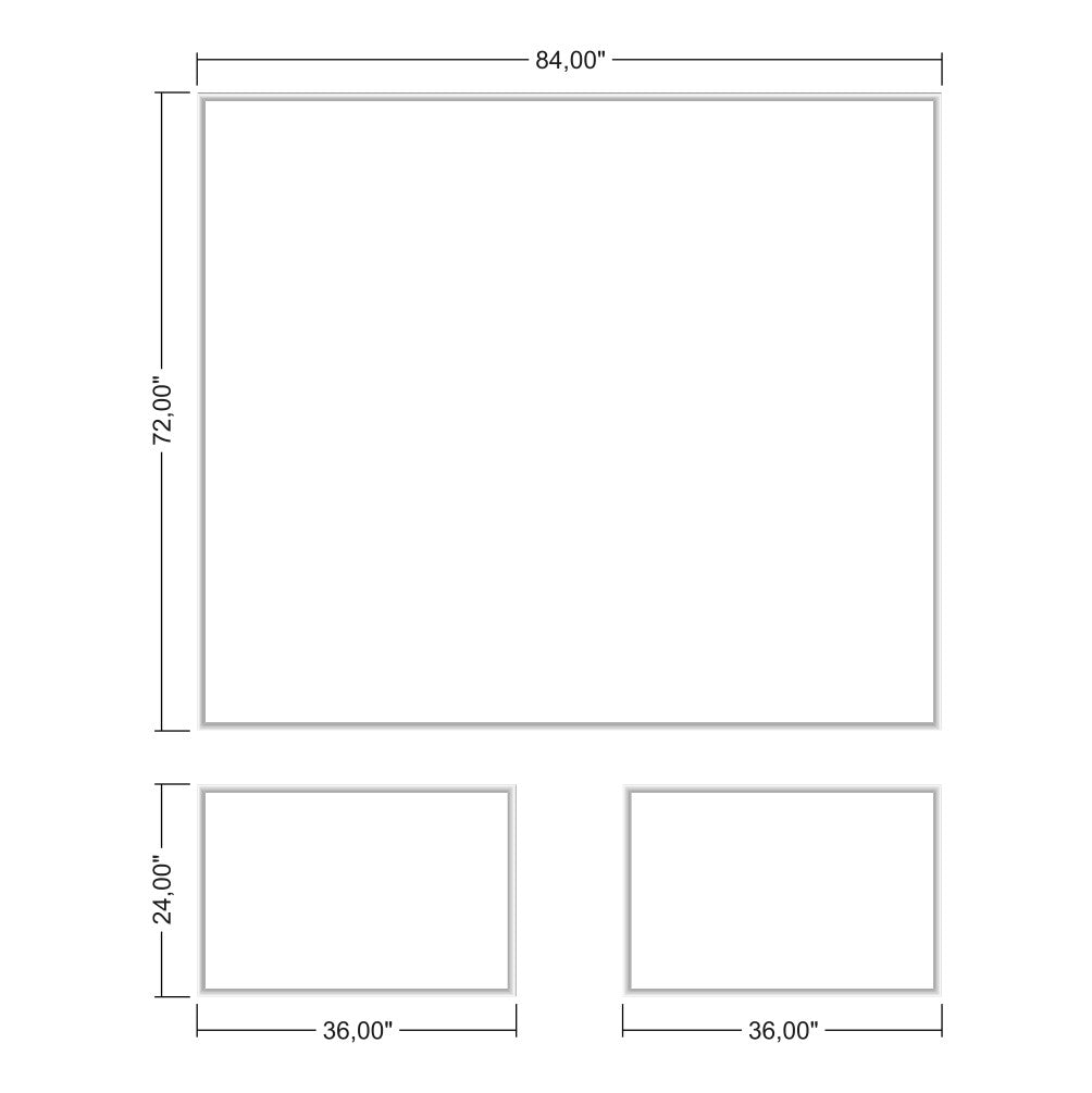 Accent Wall Kit: Effortless Elegance with Precut Factory Primed Wall Molding - Create 1 Upper and 2 Bottom Frames