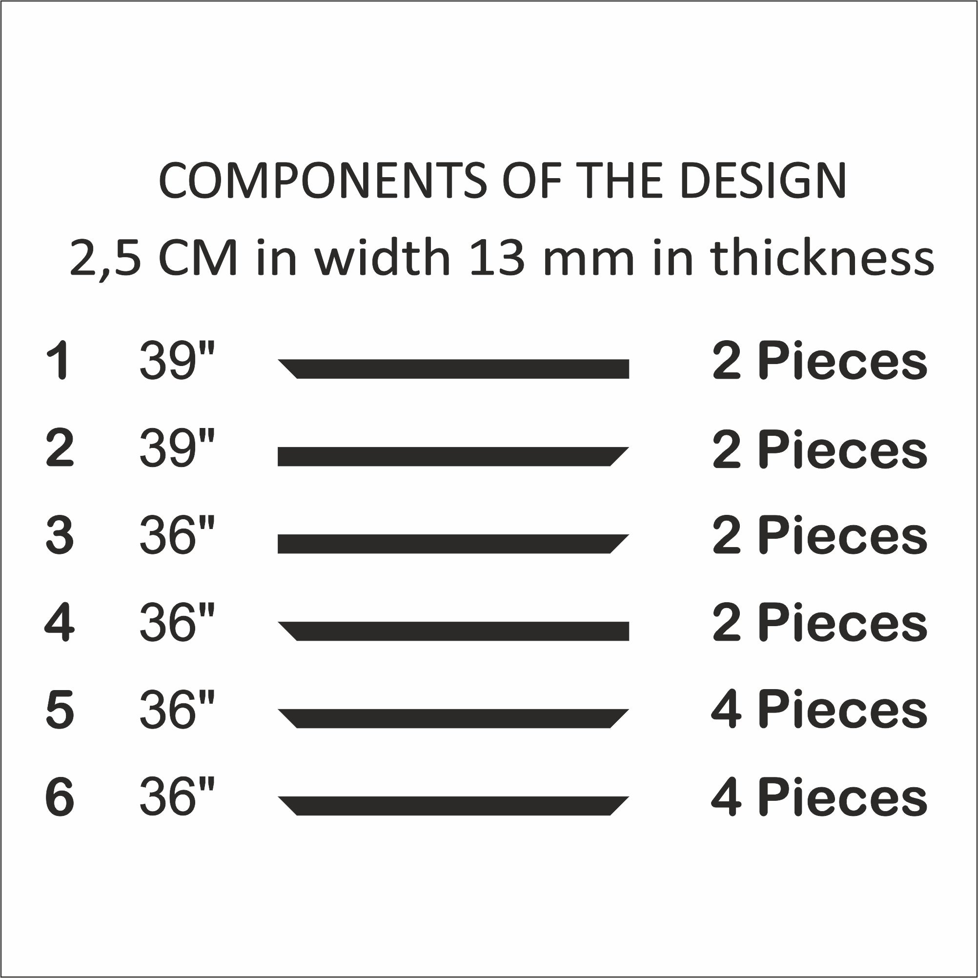 Accent Wall Kit: Effortless Elegance with Precut Factory Primed Wall Molding - Create 1 Upper and 2 Bottom Frames