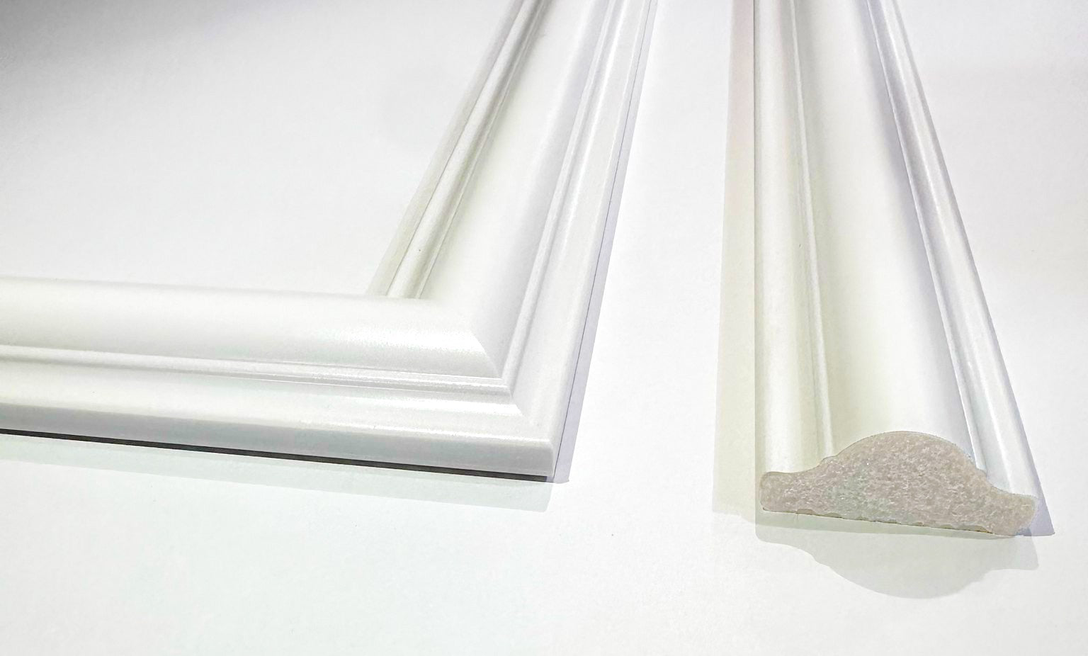 Accent Wall Kit: Effortless Elegance with Precut Factory Primed Wall Molding - Create 1 Upper and 2 Bottom Frames